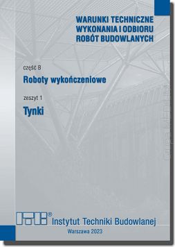 B1/2023 Część B: Roboty wykończeniowe, zeszyt 1: Tynki